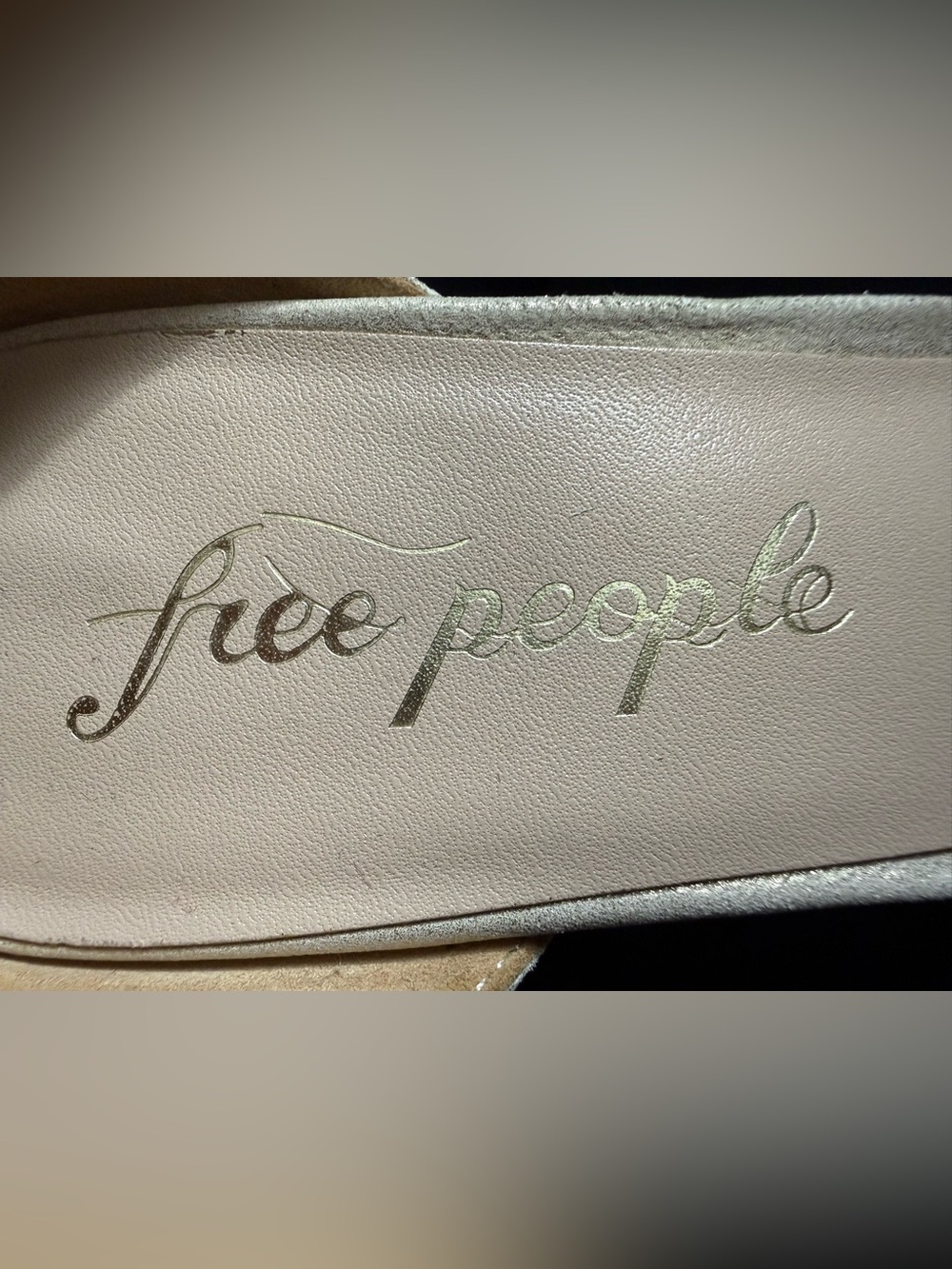 Free People Metallic Block Heel Sandals – Women’s EU 39 / US 8.5-9 Shimmery - Picture 10 of 11